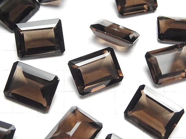 【動画】宝石質スモーキークォーツAAA ルース レクタングルファセットカット20×15mm 2粒 サムネイル4