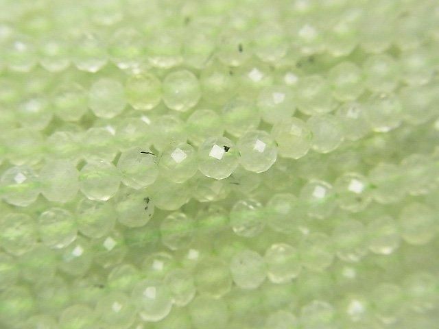 【動画】【素晴らしい輝き】プレナイトAAA- ラウンドカット3mm 1連(約37cm)の画像