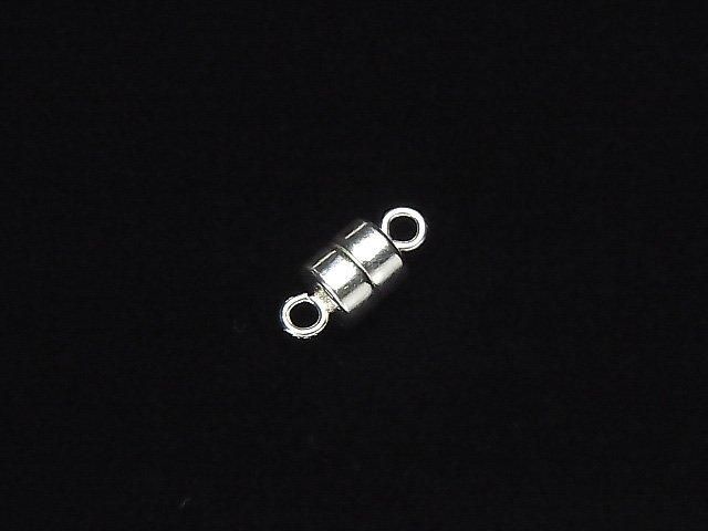 Silver925 マグネット式 クラスプ4.5×5mm 1ペア(2ピース)の画像