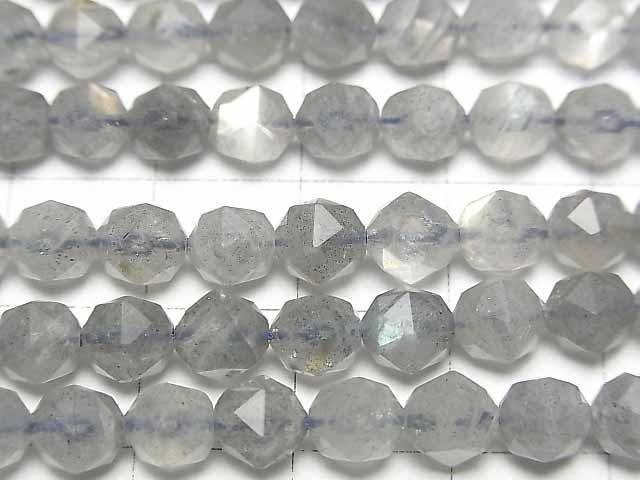 【動画】【素晴らしい輝き】ラブラドライトAA++ スターラウンドカット6mm 半連/1連(約37cm) サムネイル2