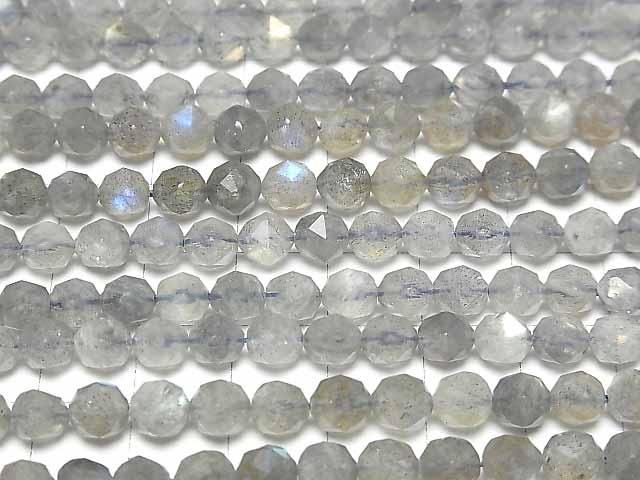【動画】【素晴らしい輝き】ラブラドライトAA++ スターラウンドカット6mm 半連/1連(約37cm) サムネイル3