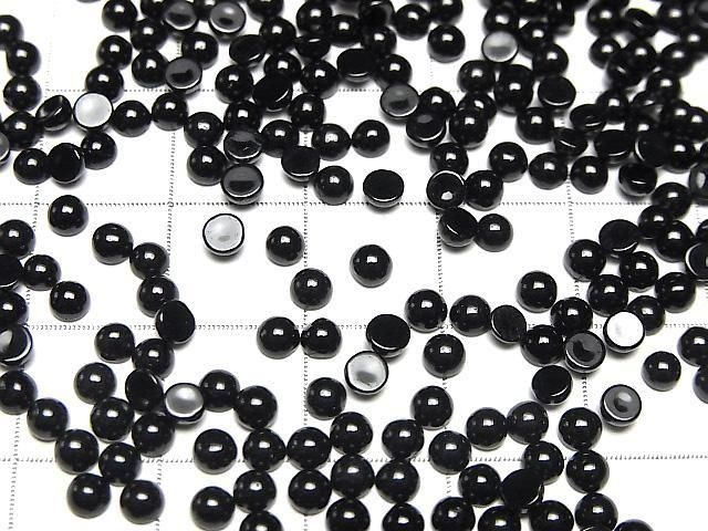 【動画】オニキスAAA ラウンド カボション3×3mm 10個 サムネイル2