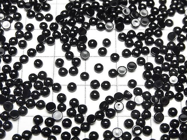 【動画】オニキスAAA ラウンド カボション3×3mm 10個 サムネイル3