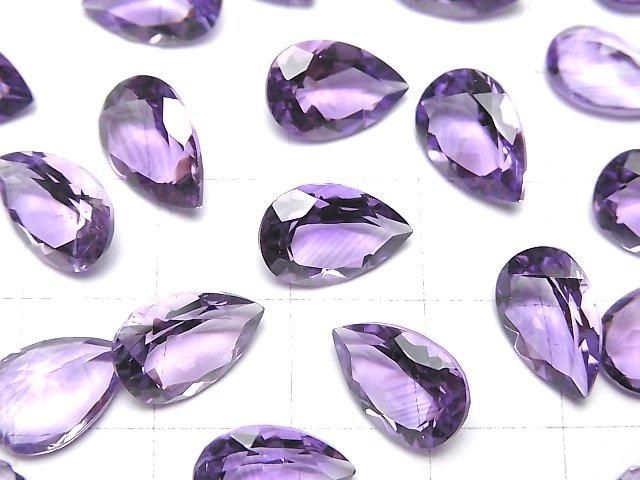 【動画】宝石質アメジストAAA ルース ペアシェイプファセットカット12×8mm 2粒 サムネイル3