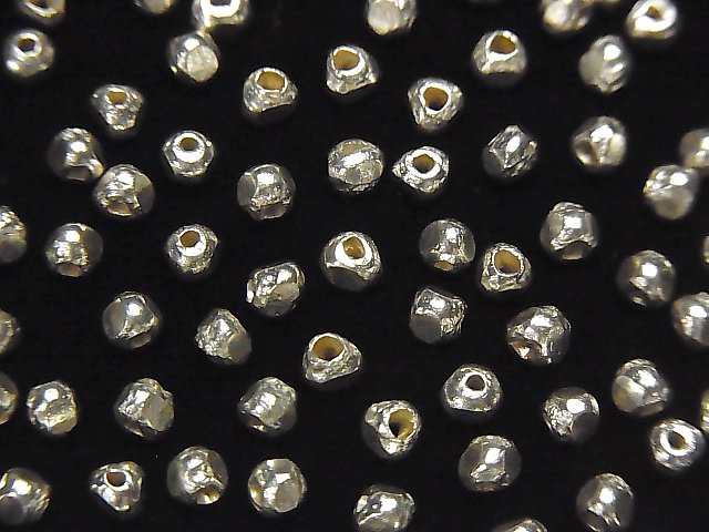 カレンシルバー ロンデル3×3×2.5mm 10粒 - 天然石ビーズ