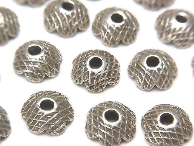 カレンシルバー ビーズキャップ9×9×3mm 2個の画像