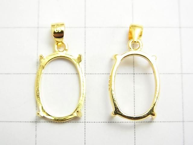 ��ư���Silver925 �ڥ����ȶ��� �����Х�14��10mm 18KGP 1�Ĥβ���-2