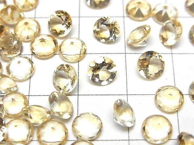 【動画】宝石質シトリンAAA ルース ラウンドファセットカット6×6mm 10粒 サムネイル2