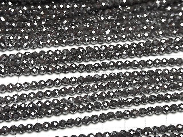 【素晴らしい輝き】2本680円!ヘマタイト ラウンドカット4mm 1連(約36cm) サムネイル3