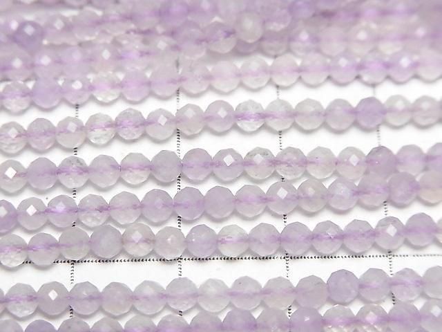 【素晴らしい輝き】ラベンダーアメジストAA+ ラウンドカット3mm 1連(約37cm) サムネイル2