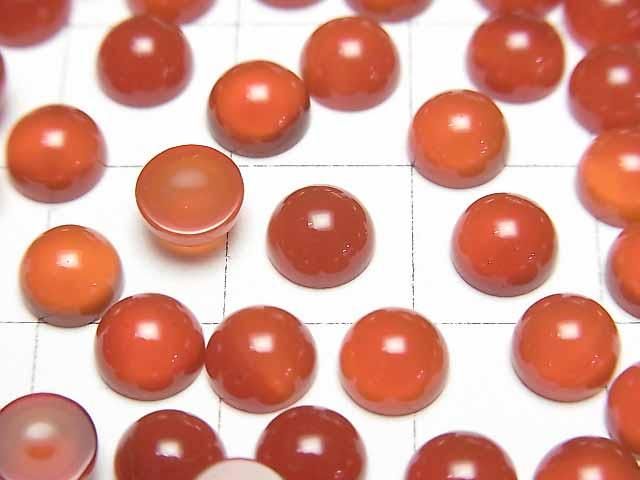 【動画】カーネリアンAAA ラウンド カボション6×6mm 5個 サムネイル2