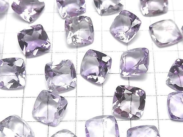 【動画】宝石質ピンクアメジストAAA ルース スクエアファセットカット12×12mm 2粒 サムネイル3