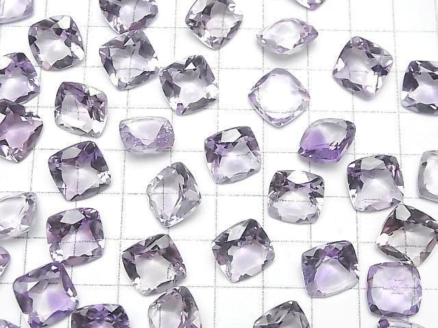 【動画】宝石質ピンクアメジストAAA ルース スクエアファセットカット12×12mm 2粒 サムネイル4
