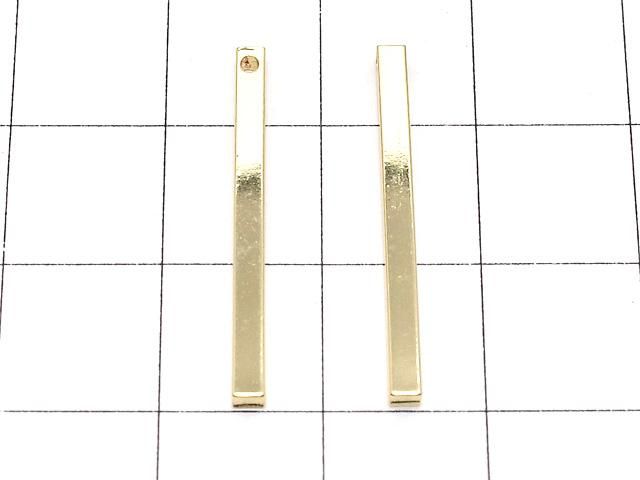 【動画】メタルパーツ スクエア スティックパーツ25×2×2mm ゴールドカラー 5個 サムネイル2