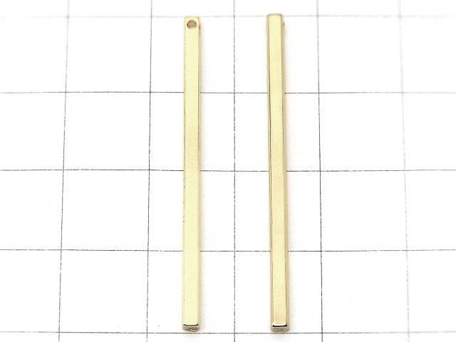 【動画】メタルパーツ スクエア スティックパーツ40×2×2mm ゴールドカラー 5個 サムネイル2