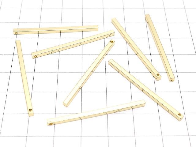 【動画】メタルパーツ スクエア スティックパーツ40×2×2mm ゴールドカラー 5個 サムネイル4