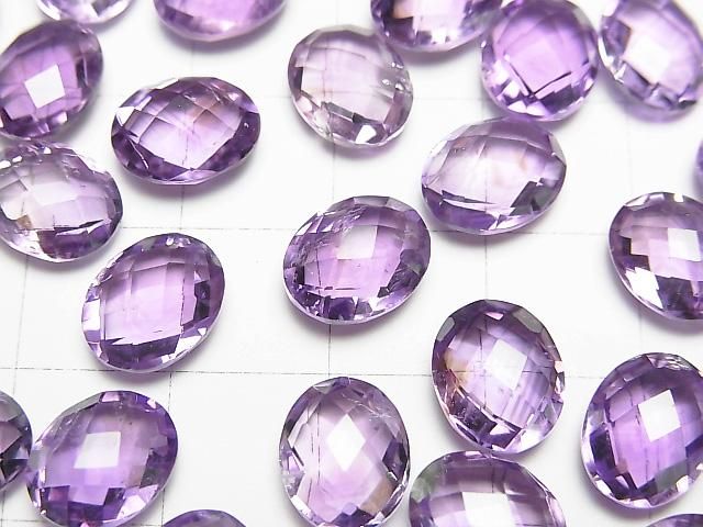 【動画】宝石質アメジストAAA ルース オーバルカット10×8mm 4粒 サムネイル2