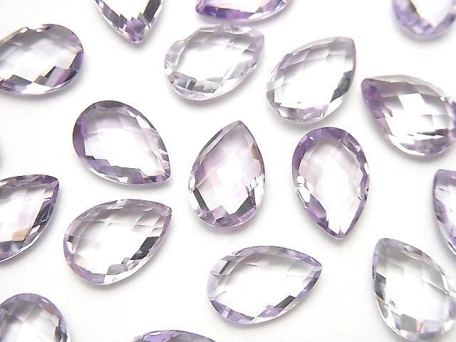 【動画】宝石質ピンクアメジストAAA ルース ペアシェイプクッションカット12×8mm 4粒の画像