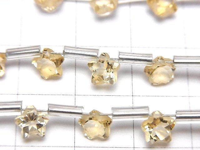 【動画】宝石質シトリンAAA- スターカット6×6mm 1連(8粒) サムネイル2