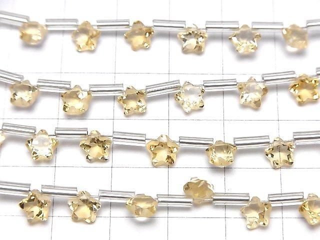 【動画】宝石質シトリンAAA- スターカット6×6mm 1連(8粒) サムネイル3