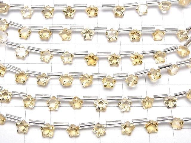 【動画】宝石質シトリンAAA- スターカット6×6mm 1連(8粒) サムネイル4