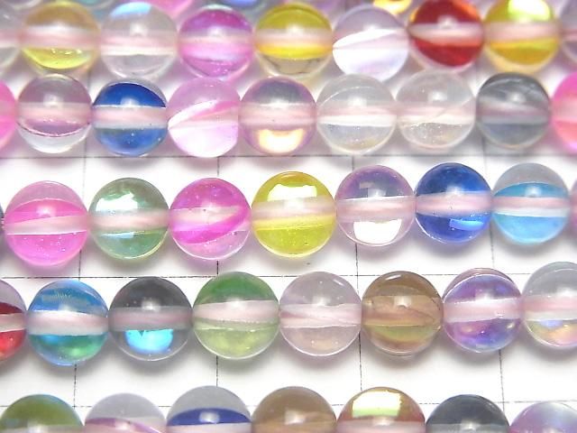 【動画】マルチカラールナフラッシュ ラウンド6mm 1連(約36cm) サムネイル2