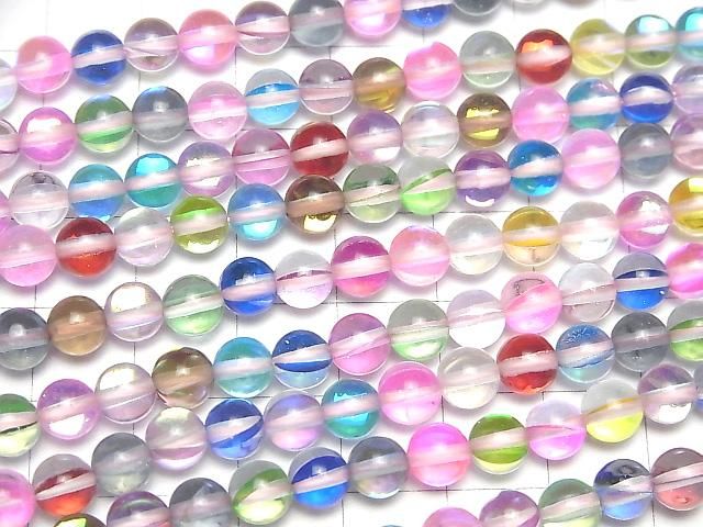 【動画】マルチカラールナフラッシュ ラウンド6mm 1連(約36cm) サムネイル3