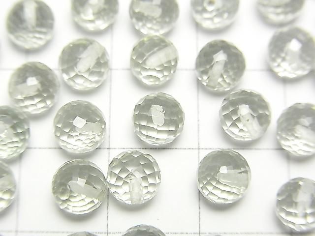 【動画】宝石質グリーンアメジストAAA 片穴ラウンドカット6mm 4粒 サムネイル2
