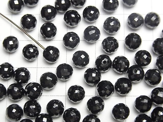 【動画】ブラックスピネルAAA 片穴ラウンドカット6mm 3粒 サムネイル3