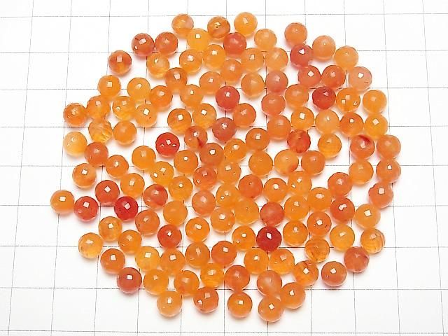 【動画】宝石質カーネリアンAAA 片穴ラウンドカット6mm 4粒 サムネイル4