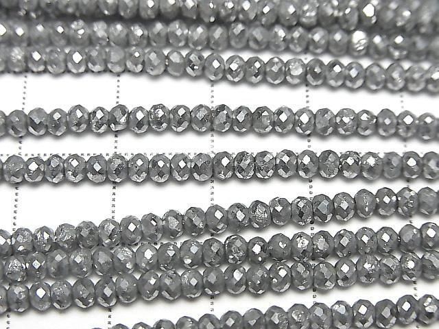 【動画】パイライトAAA- ボタンカット3×3×2mm シルバーコーティング 1連(約37cm) サムネイル2