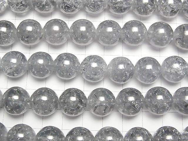 【動画】クラック入りシルバーフラッシュクリスタル ラウンド14mm 半連/1連(約36cm) サムネイル3