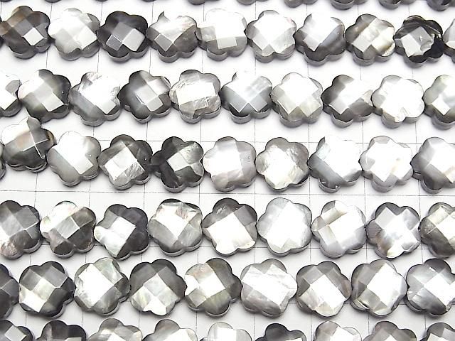 【動画】高品質ブラックシェル フラワー(カット入り)10×10×5mm 半連/1連(約38cm) サムネイル3