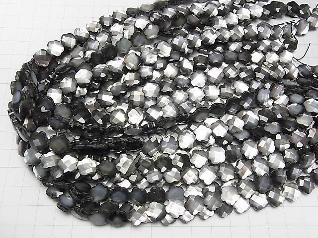 【動画】高品質ブラックシェル フラワー(カット入り)10×10×5mm 半連/1連(約38cm) サムネイル4