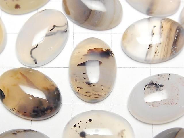 【動画】モンタナモスアゲートAA++ オーバル カボション18×13mm 4個 サムネイル2