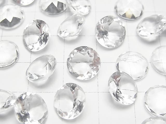 【動画】宝石質クリスタルAAA ルース ラウンドファセットカット10×10mm 3粒 サムネイル2