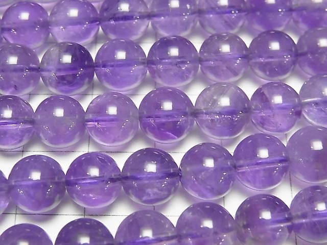 【動画】アメジストAA+ ラウンド8mm 1連(約36cm) サムネイル2