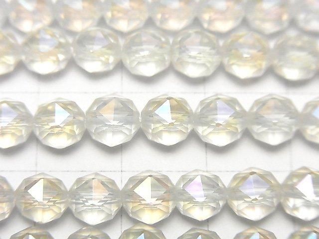 【動画】【素晴らしい輝き】アクアクリスタルAAA スターラウンドカット6mm 半連/1連(約36cm) サムネイル2