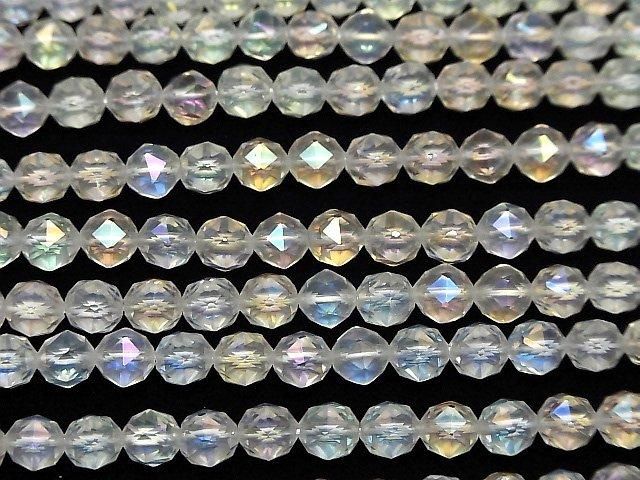 【動画】【素晴らしい輝き】アクアクリスタルAAA スターラウンドカット6mm 半連/1連(約36cm) サムネイル3
