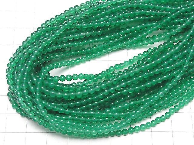 【動画】グリーンオニキスAAA ラウンド3mm 1連(約37cm) サムネイル4