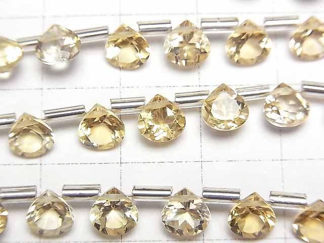 【動画】宝石質シトリンAAA マロン ファセットカット6×6mm 半連/1連(18粒) サムネイル2