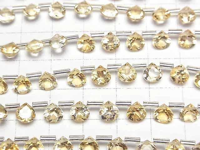 【動画】宝石質シトリンAAA マロン ファセットカット6×6mm 半連/1連(18粒) サムネイル3