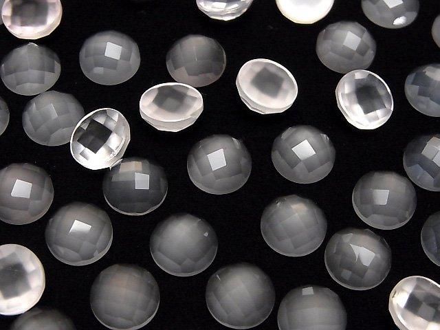宝石質ローズクォーツAAA ラウンド カボションカット10×10mm 3個 サムネイル4