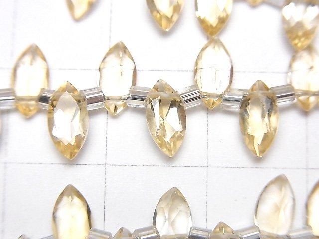 【動画】宝石質シトリンAAA マーキスファセットカット8×4mm 半連/1連(28粒) サムネイル2