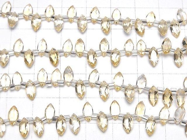 【動画】宝石質シトリンAAA マーキスファセットカット8×4mm 半連/1連(28粒) サムネイル3