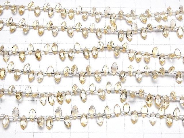 【動画】宝石質シトリンAAA マーキスファセットカット8×4mm 半連/1連(28粒) サムネイル4