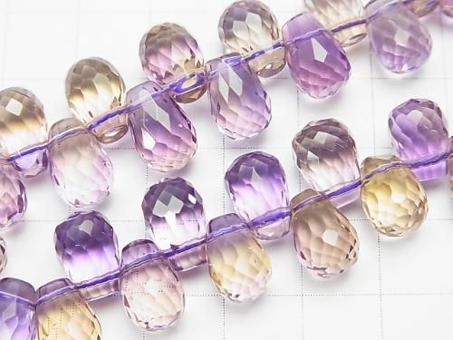 【動画】【1点もの】宝石質アメトリンAAA ドロップ ブリオレットカット 1連(ブレス) NO.68 サムネイル3