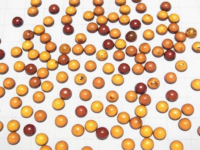 【動画】バルティックアンバー(琥珀) ラウンド カボション6×6mm 5個 サムネイル4