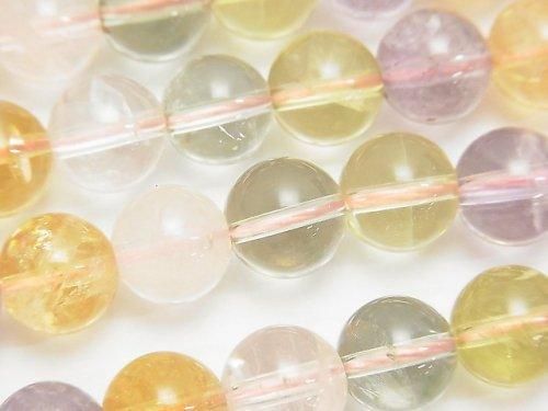 宝石質いろんな天然石AA++ ラウンド10mm 1/4連~1連(約38cm)の画像