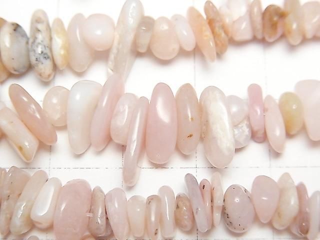 【動画】ピンクオパールAA++ チップ(ミニタンブル) 1連(約78cm) サムネイル2